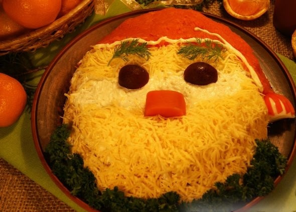 Салата Дядо Мраз за изискана трапеза