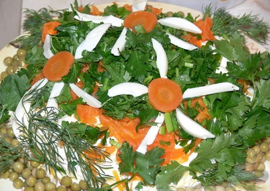 Салата  «Полянка» - витамини посред зима