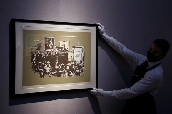 Тайнственият Банкси продава по-скъпо от Пикасо в пандемията