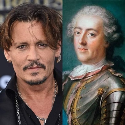 Джони Деп в ролята на крал Луи XV