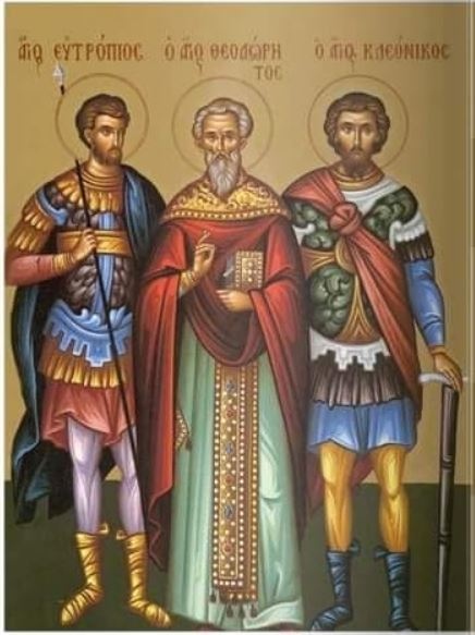 Св. мъченици Евтропий, Клеоник и Василиск