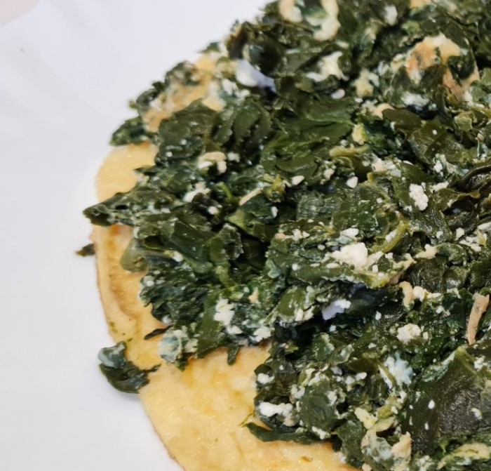 Пресен спанак с яйца