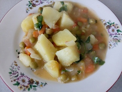 Постна яхния с картофи