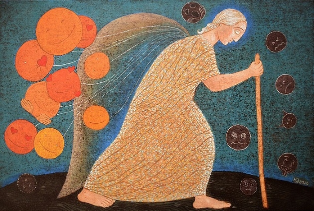 Платна „Изцеление“ на Юлия Станкова в изложба (СЛАЙД+АУДИОИНТЕРВЮ)