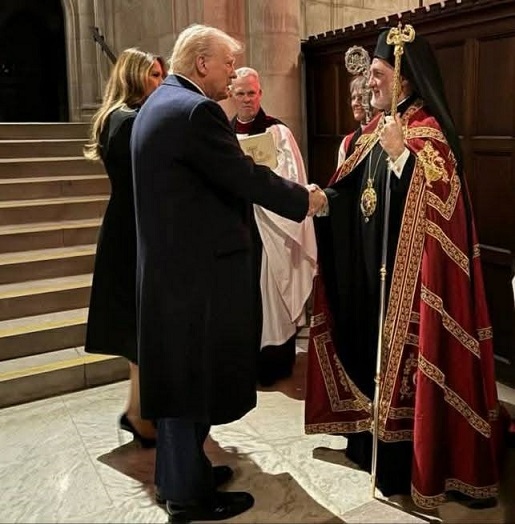 Президентът Доналд Тръмп и православните гости*