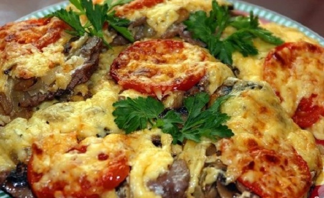 Месо по френски с домати