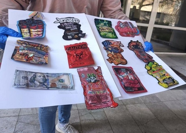 Наркотици в пликчета за семки и бонбонки