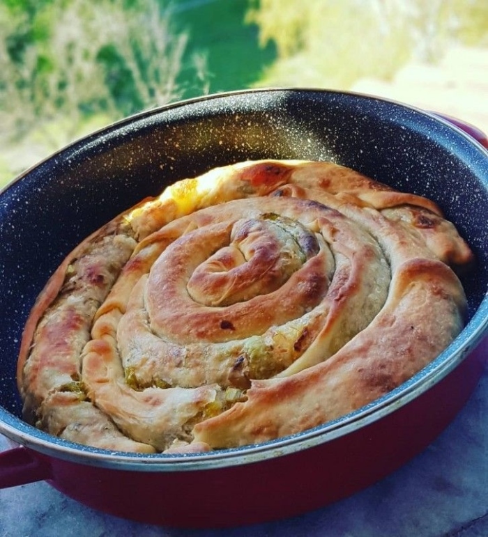 Постен лучник с готови кори