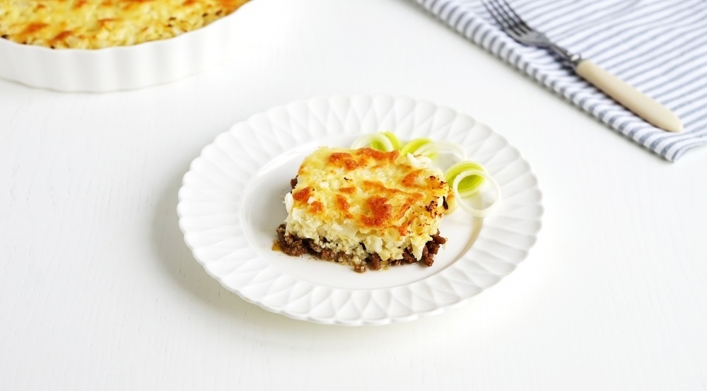 Запеканка с карфиол и кайма 