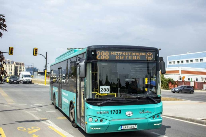 Промяна на движението на автобус 288